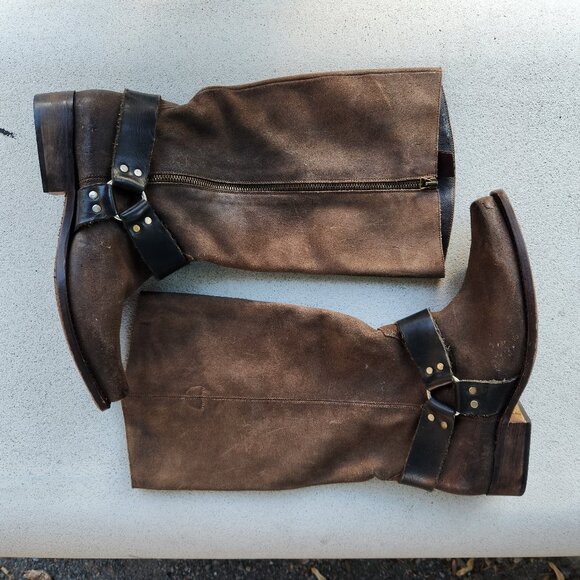 Y2K Golden Goose Distressed Leather Western Boots – Sz 10 US 🇮🇹 - Picture 3 of 16